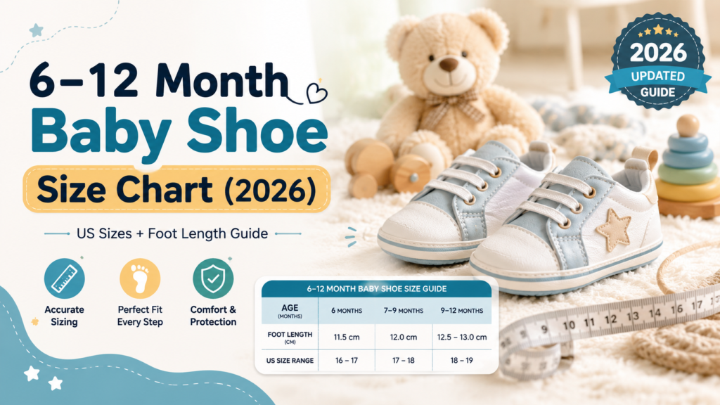 6-12 Month Baby Shoe Size Chart (US Sizes + Foot Length Guide)
