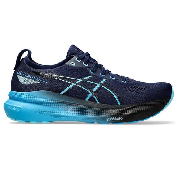 ASICS Gel-Kayano 31 running shoes with FF BLAST™ PLUS ECO cushioning and 4D GUIDANCE™ stability for long-distance running.