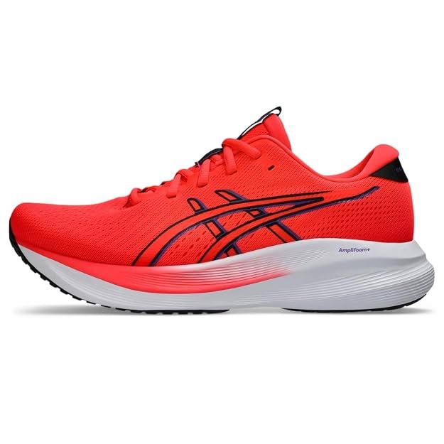 ASICS Gel-Excite 11 running shoes featuring GEL technology, AMPLIFOAM cushioning, breathable mesh upper, and lightweight comfort for everyday running.