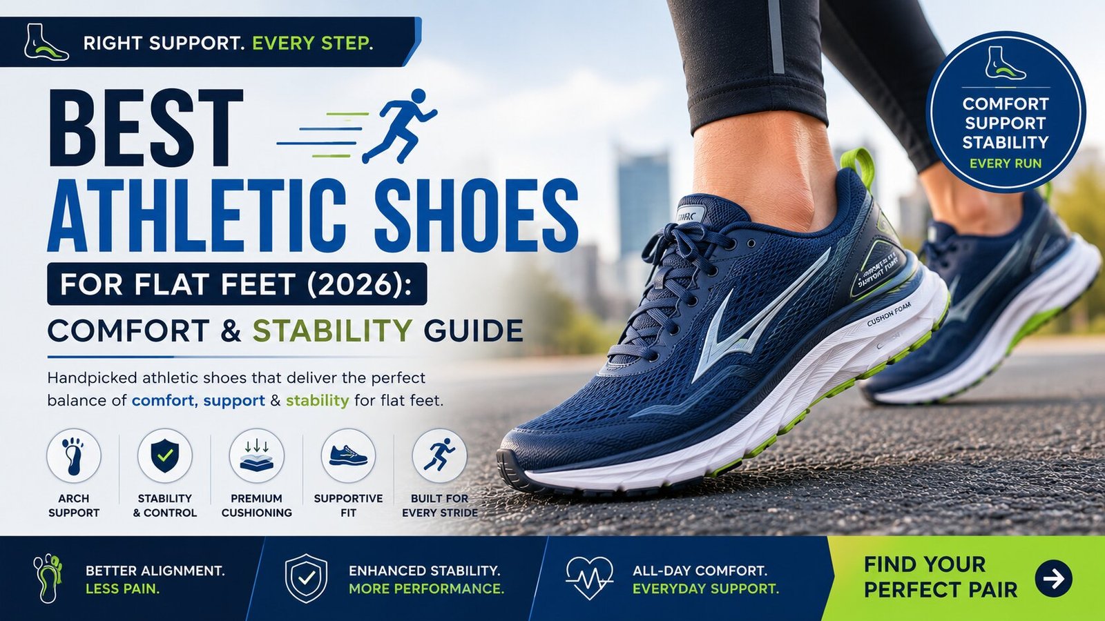 best athletic shoes for women with flat feet