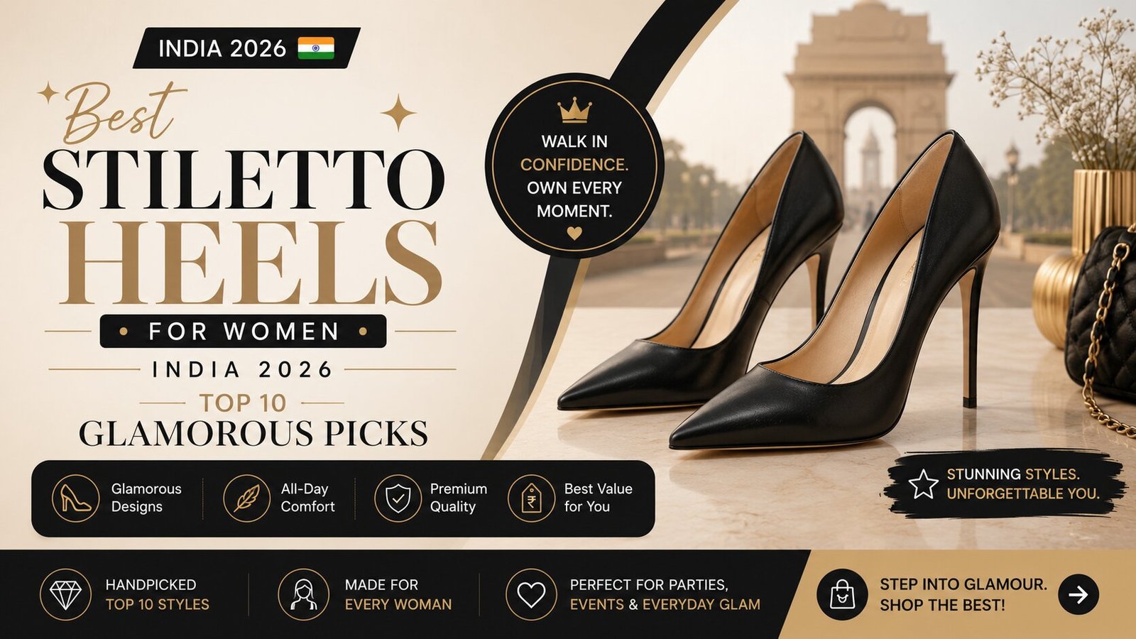 Best Stiletto Heels for Women India 2026 – Glamorous and comfotable picks