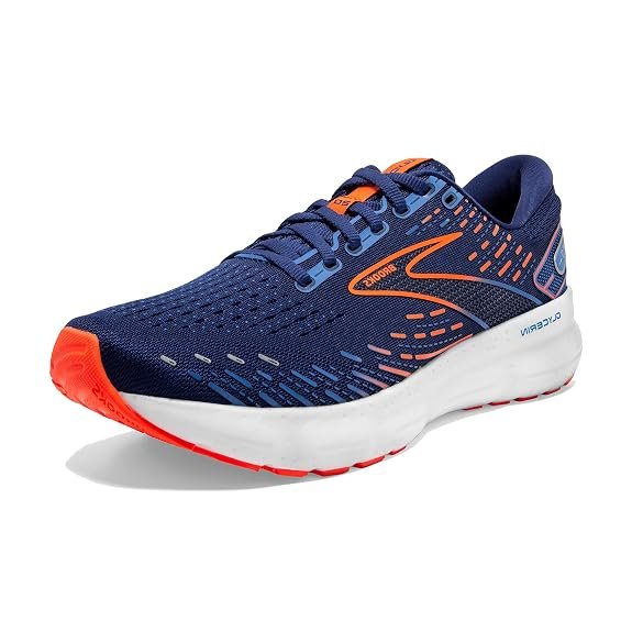 Brooks Glycerin 20 D Width running shoes featuring DNA LOFT v3 cushioning, breathable upper, and plush comfort for blister-free road running.