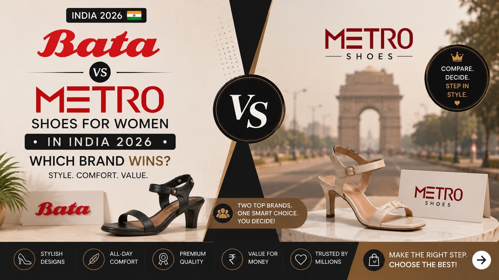 Bata vs Metro Shoes for Women in India 2026 – Which Brand Wins?