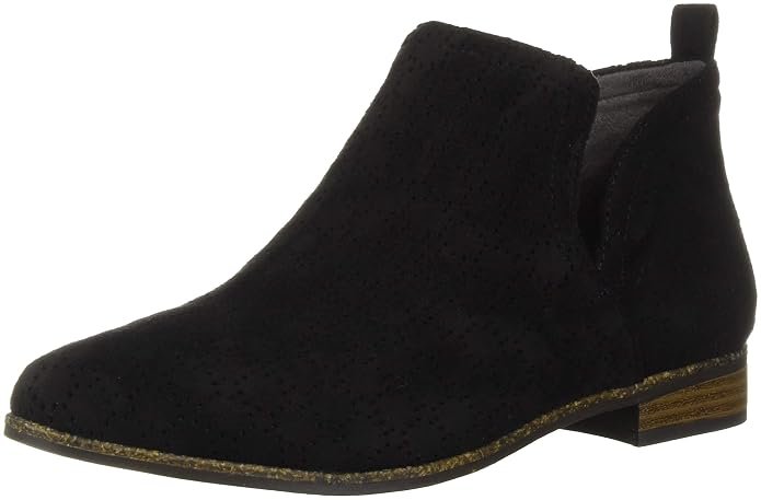 Buy Dr. Scholl's Ruler ankle boots in black for women with perforated comfort