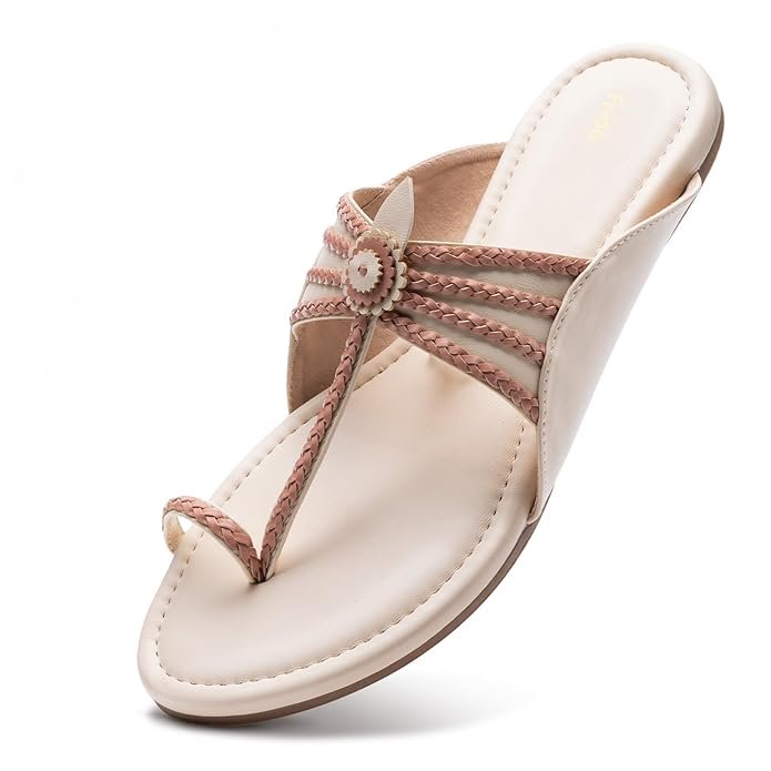 Frido Women’s Comfort Flat Sandals Buy Frido Kolhapuri sandals in brown for women with traditional style