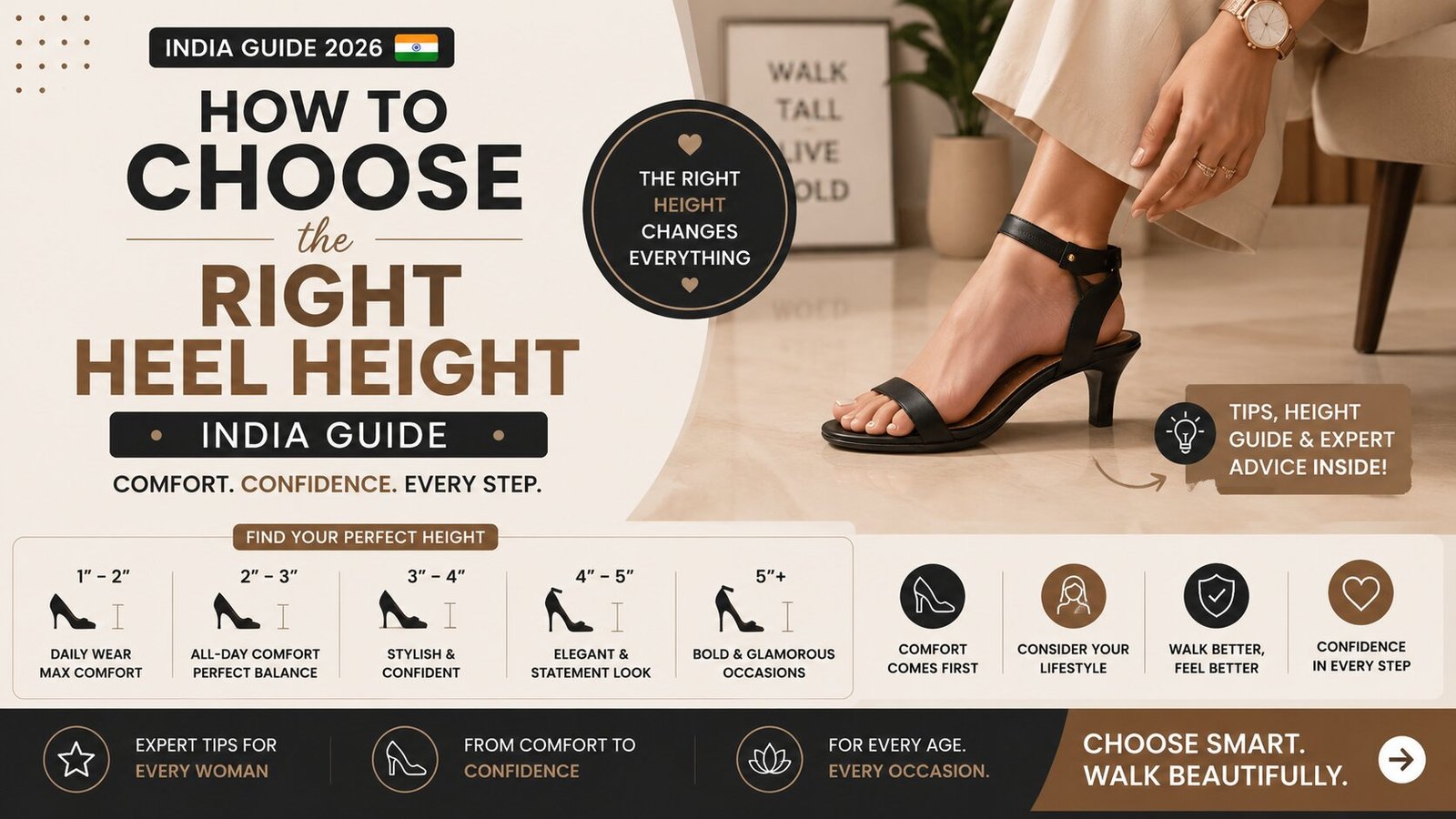 How to Choose the Right Heel Height – India Guide