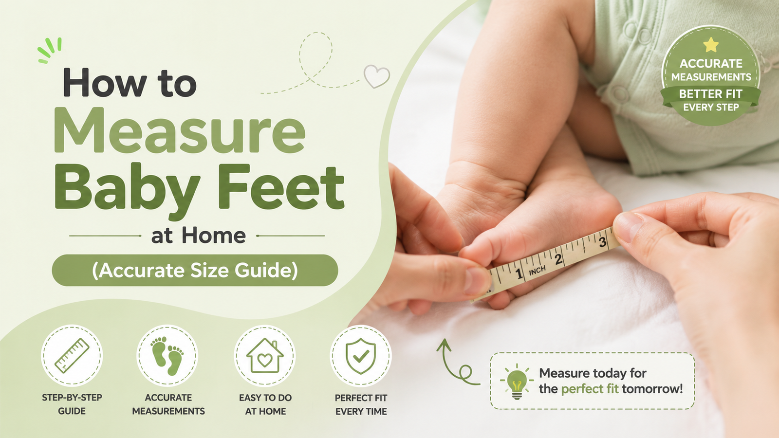 How to Measure Baby Feet at Home (Accurate Size Guide)