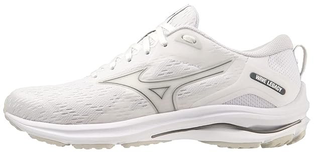 Mizuno Wave Legacy running shoes with Mizuno Wave Plate technology, breathable mesh upper, and lightweight cushioning for daily road running.