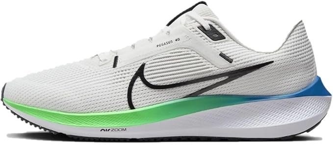 Nike Air Zoom Pegasus 40 men's running shoes in White with responsive Air Zoom cushioning for daily road running and training.