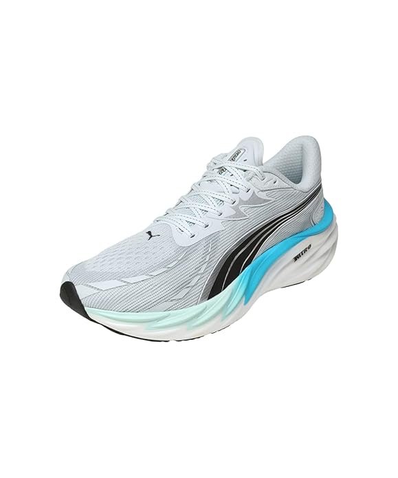PUMA Velocity Nitro 4 men's running shoes with NITROFOAM cushioning and PUMAGRIP outsole for responsive daily road running.