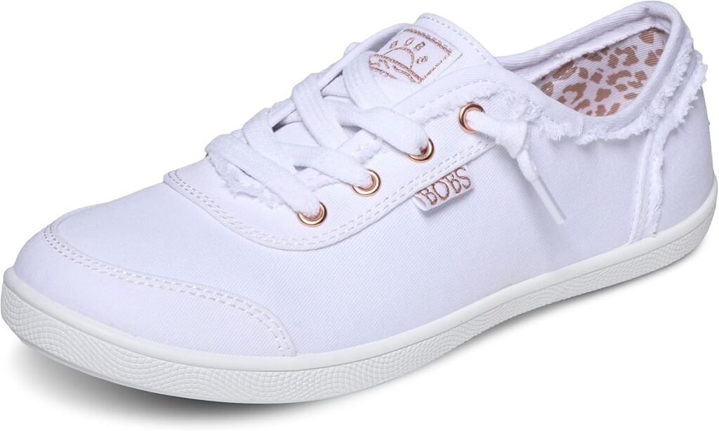 Skechers BOBS B Cute canvas slip-on sneaker memory foam lightweight women