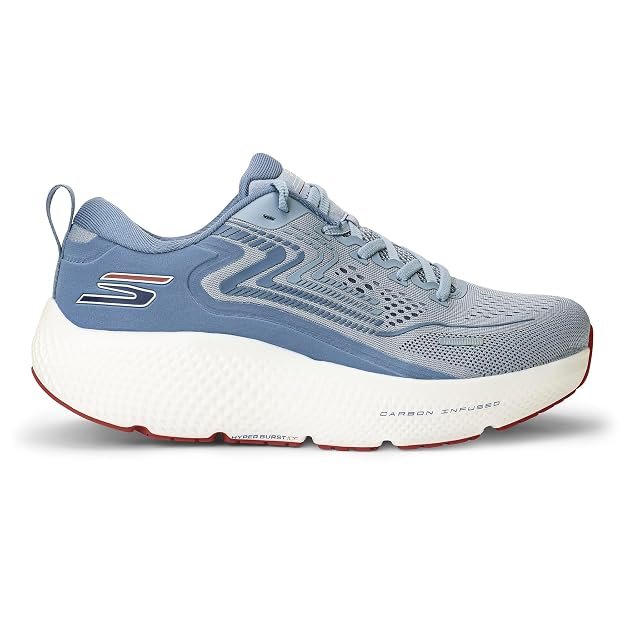 Skechers GO RUN Max Road 6 running shoes with Hyper Burst Ice cushioning for maximum comfort during long-distance road running.