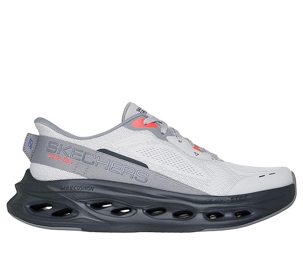 Skechers Go Run Supersonic Max men's running shoes with HYPER BURST ICE cushioning for lightweight comfort and daily running.