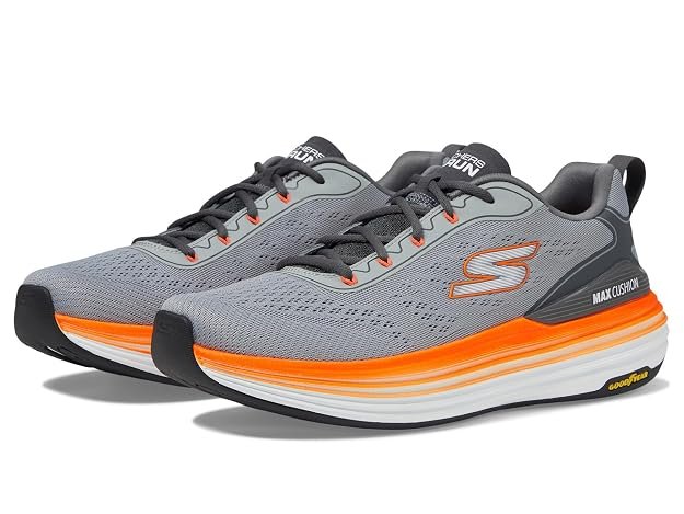 Skechers Max Cushioning Suspension Voyager running shoes with responsive cushioning for long-distance running and everyday comfort.