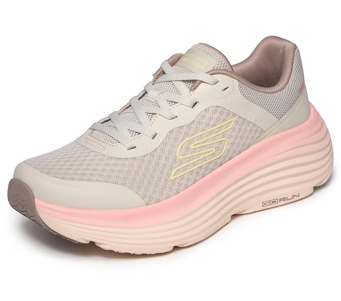Buy Skechers Max Cushioning Endeavour sneakers in natural featuring Goga Mat insole and max cushioning midsole for flat feet women