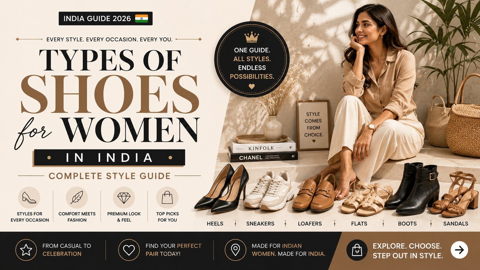 Types of Shoes for Women in India – Complete Style Guide