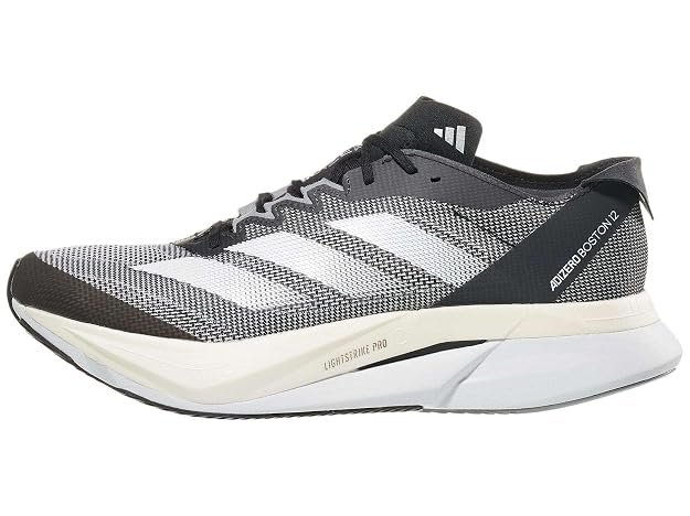 adidas Adizero Boston 12 running shoes with Lightstrike Pro cushioning and ENERGYRODS 2.0 for fast training and long-distance running.
