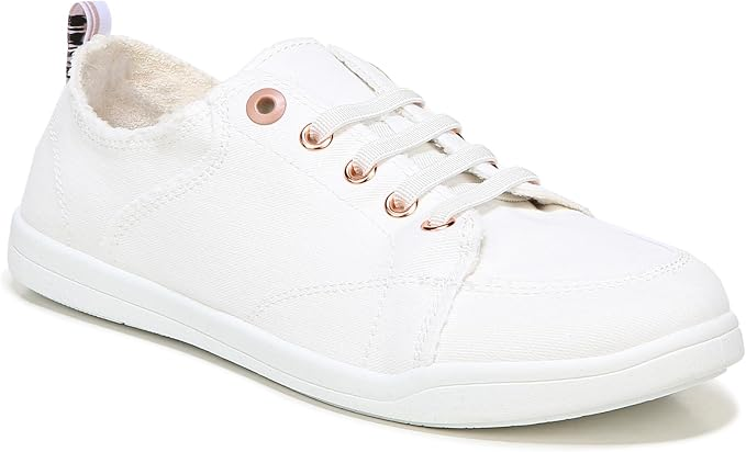Vionic Pismo women's canvas walking shoe white