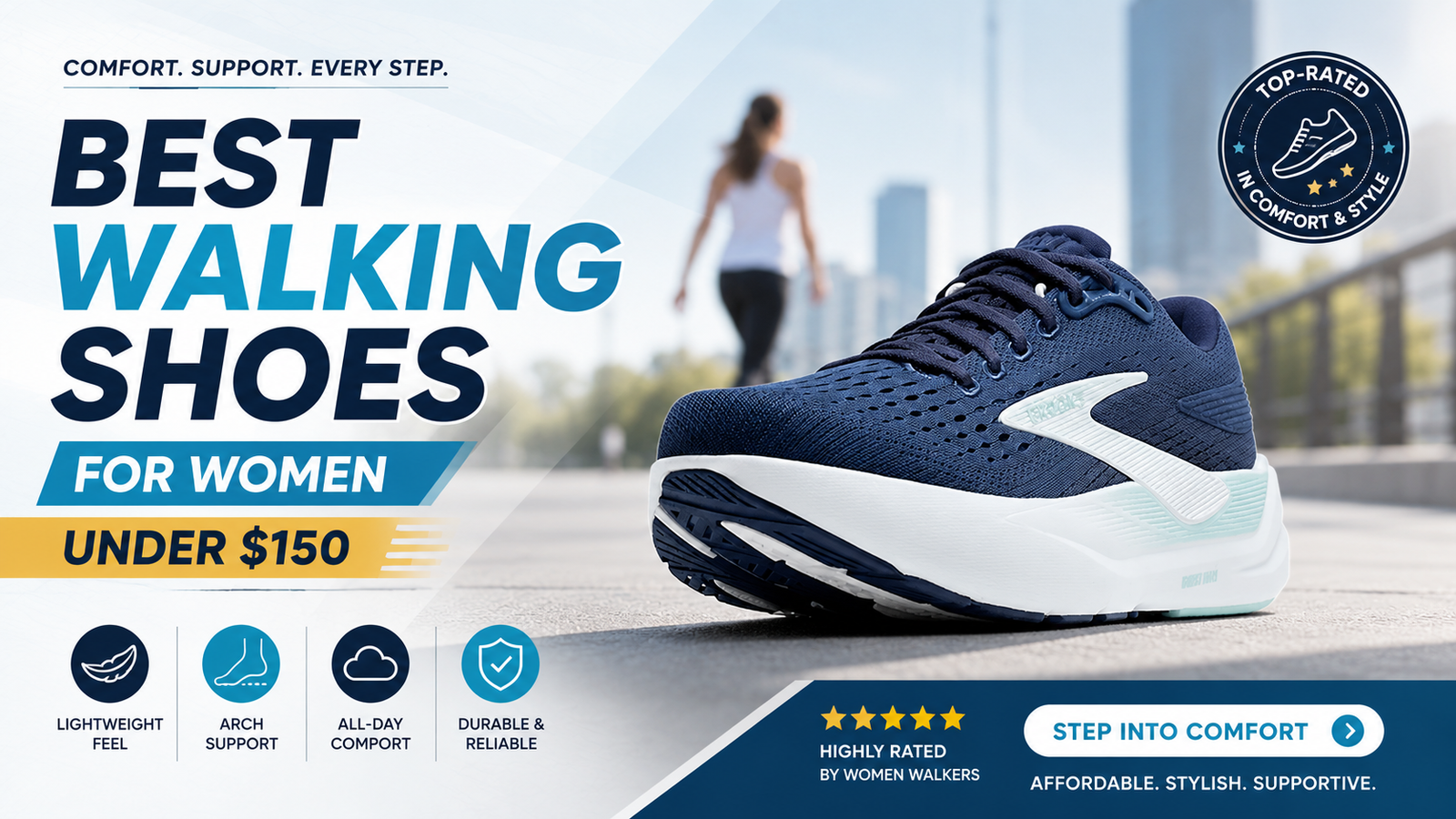 Best Walking Shoes for Women Under $150 in 2026