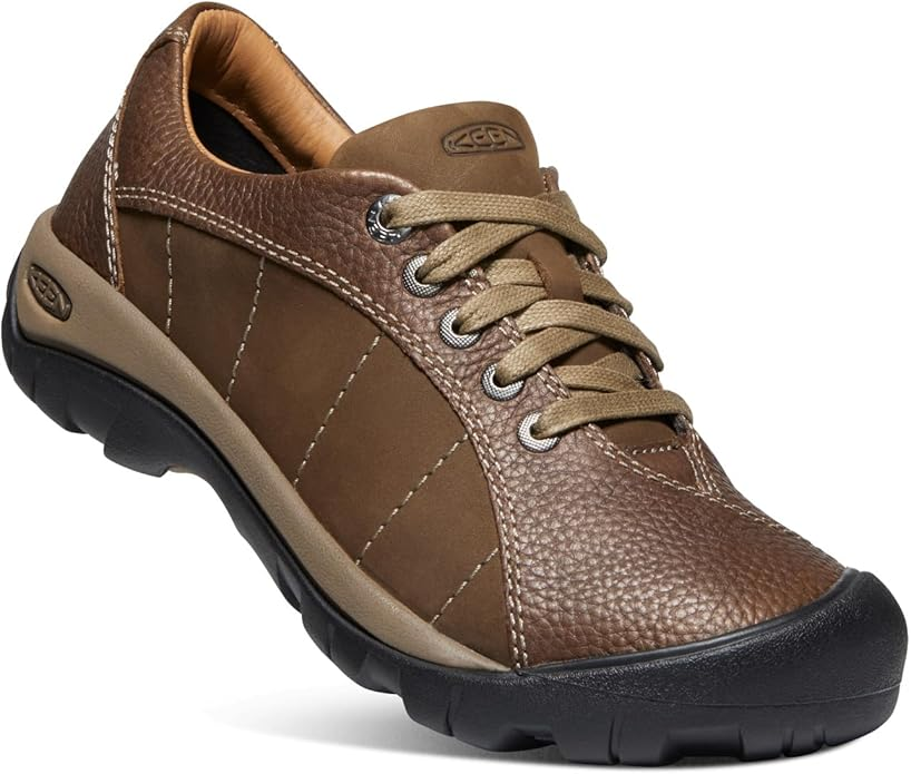 KEEN Presidio leather walking shoe external stability shank