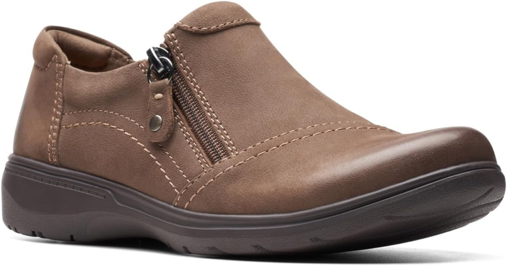 Clarks Carleigh Ray nubuck leather oxford office shoe