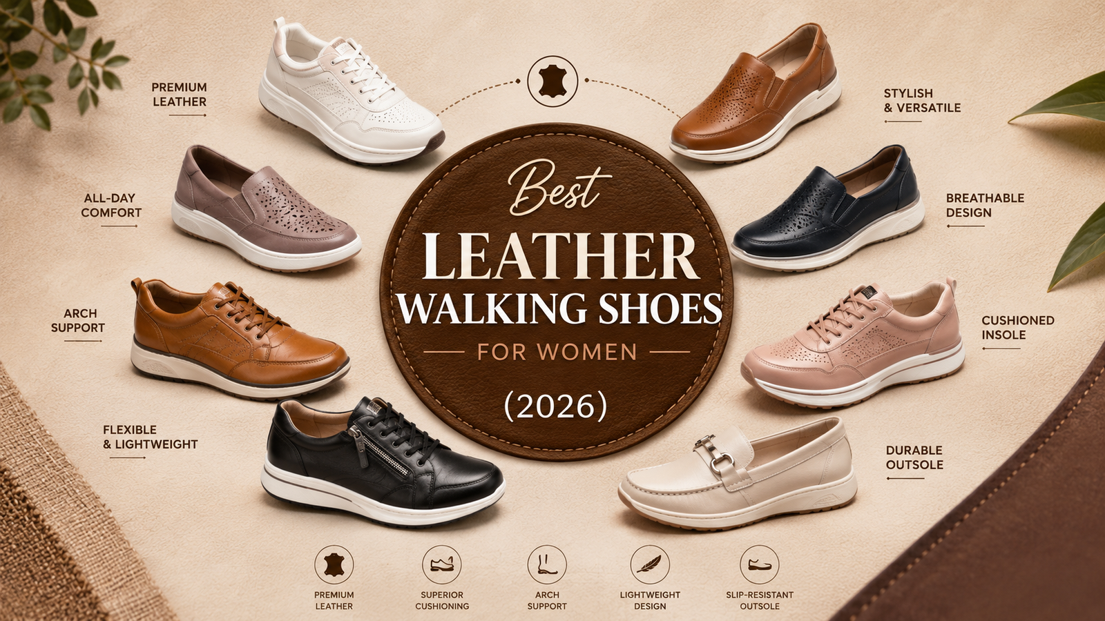 Best Leather Walking Shoes for Women 2026
