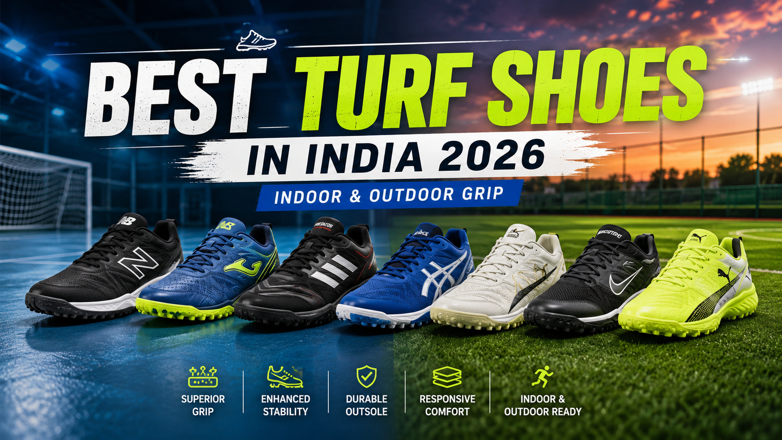 Best turf shoes India 2026 for indoor and outdoor grip