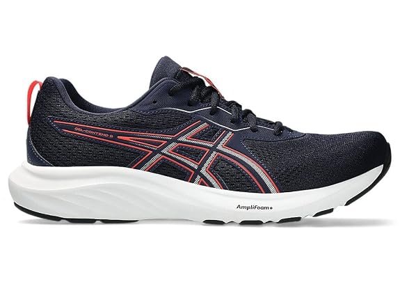ASICS Gel-Contend 9 running shoes with GEL cushioning, breathable mesh upper, and supportive comfort for daily road running.