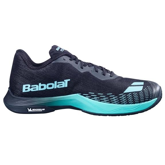 Babolat Shadow Spirit 2 badminton shoes with non-marking outsole, high-grip court traction, and lightweight cushioning for quick footwork.