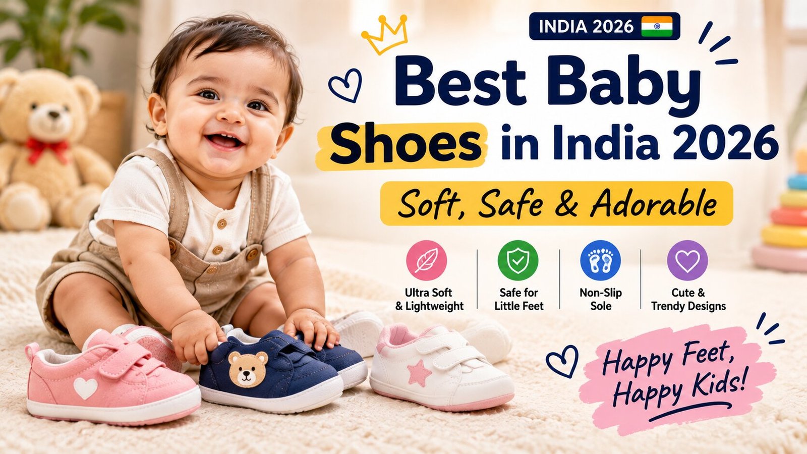 Best Baby Shoes in India 2026 – Soft, Safe & Adorable