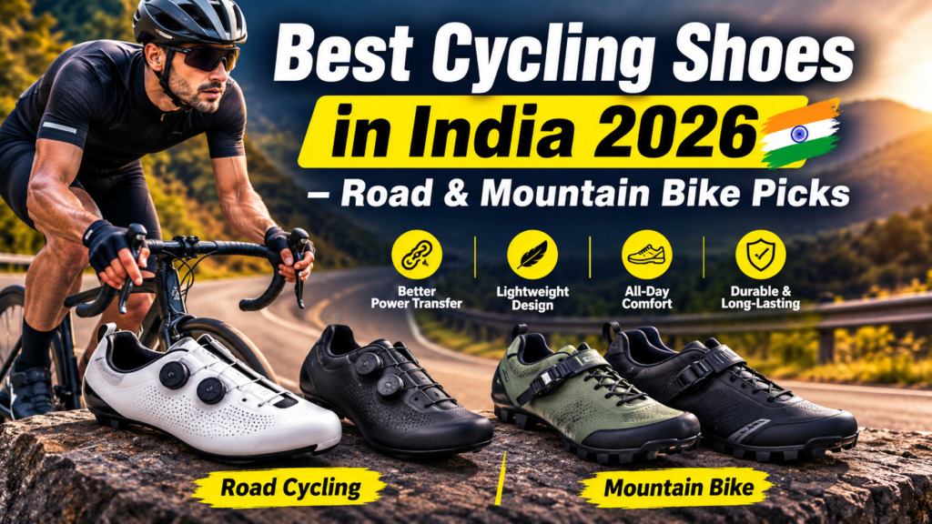 Best cycling shoes India 2026 for road and mountain bike riding