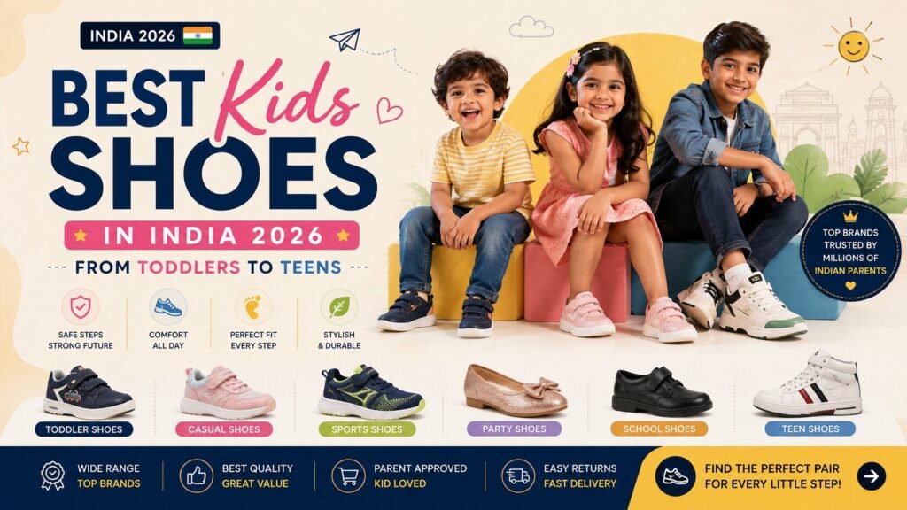 Best Kids Shoes in India 2026 – From Toddlers to Teens Best Kids Shoes India 2026 – From Toddlers to Teens