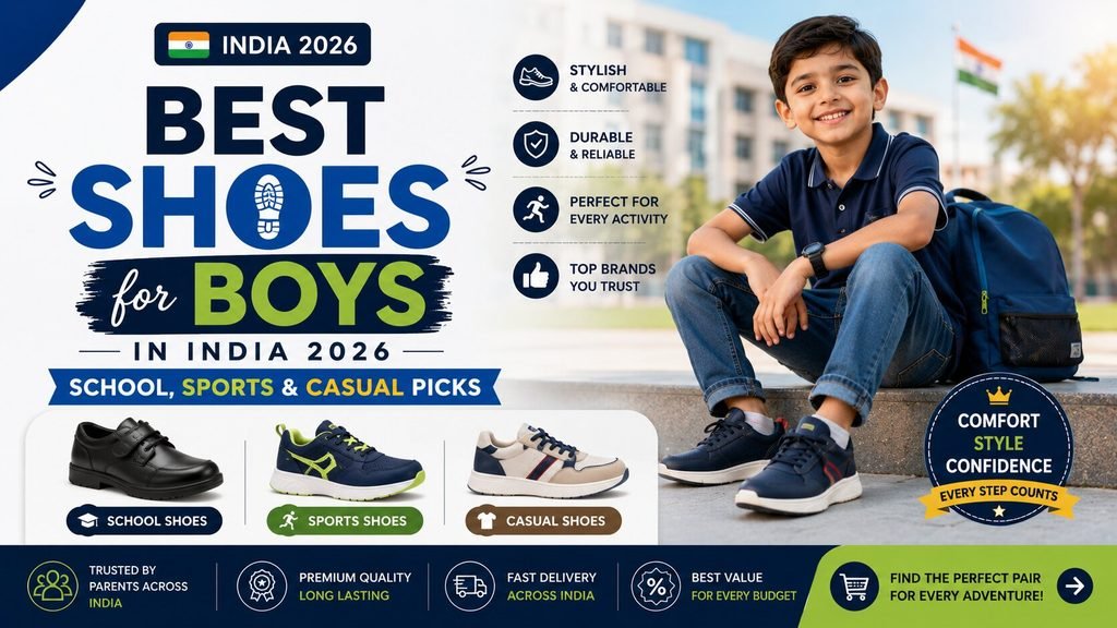 Best Shoes for Boys in India 2026 – School, Sports & Casual Picks Best Shoes for Boys in India 2026 – School, Sports & Casual Picks