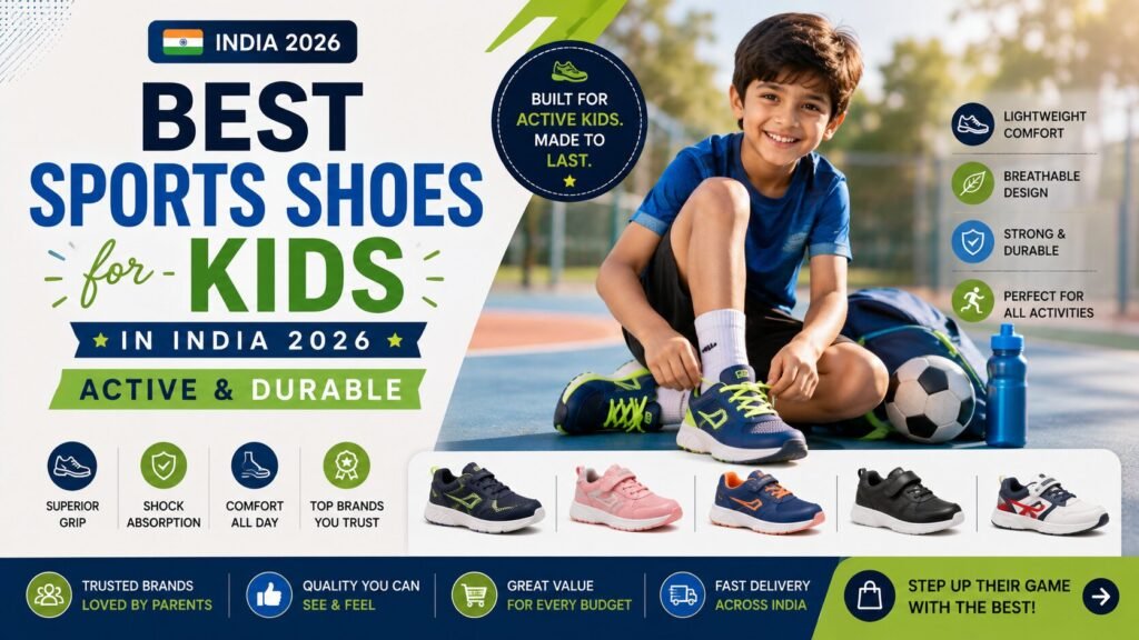Best Sports Shoes for Kids in India 2026 – Active & Durable
