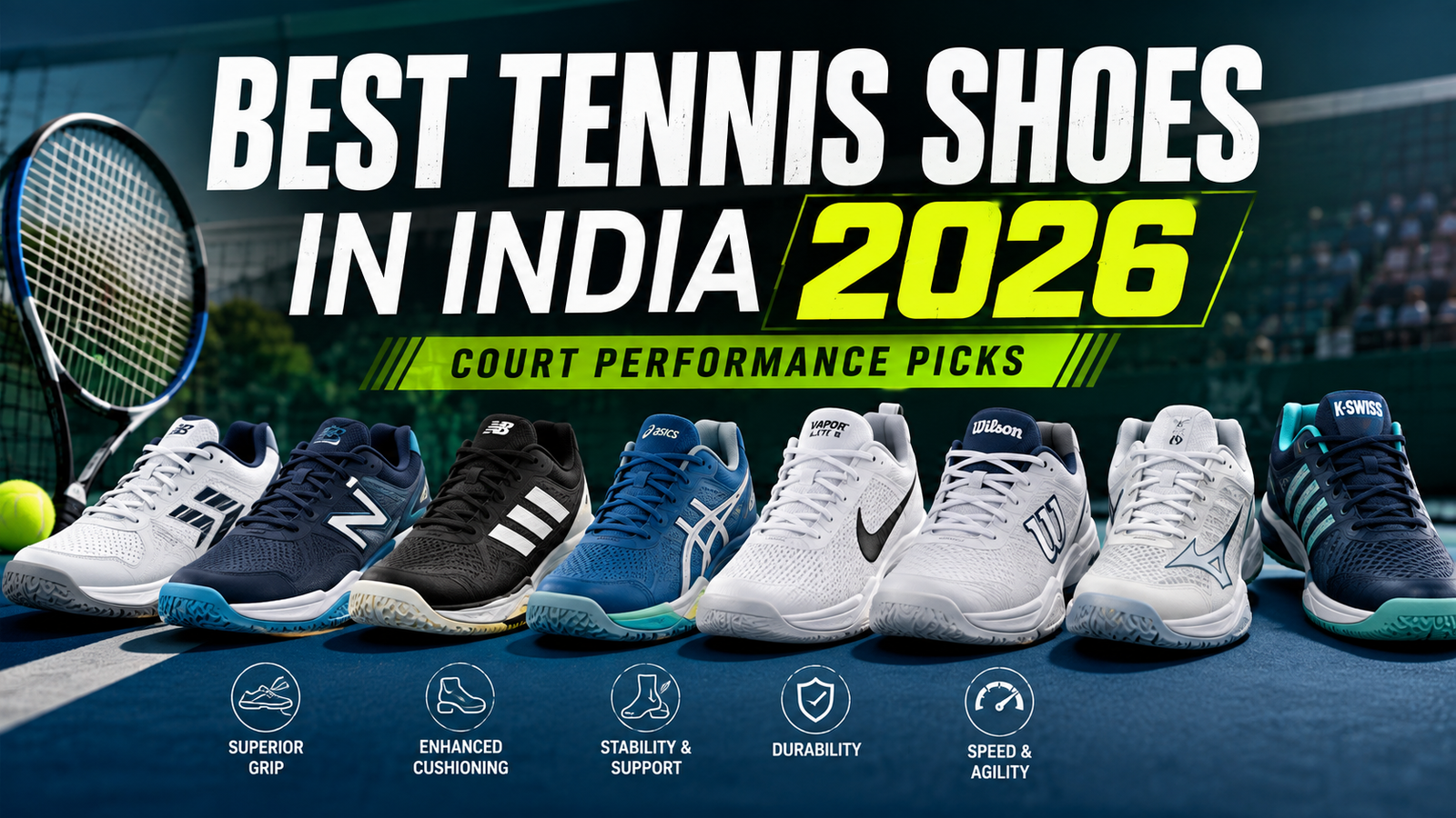 Best Tennis Shoes India 2026 β Court Performance Picks