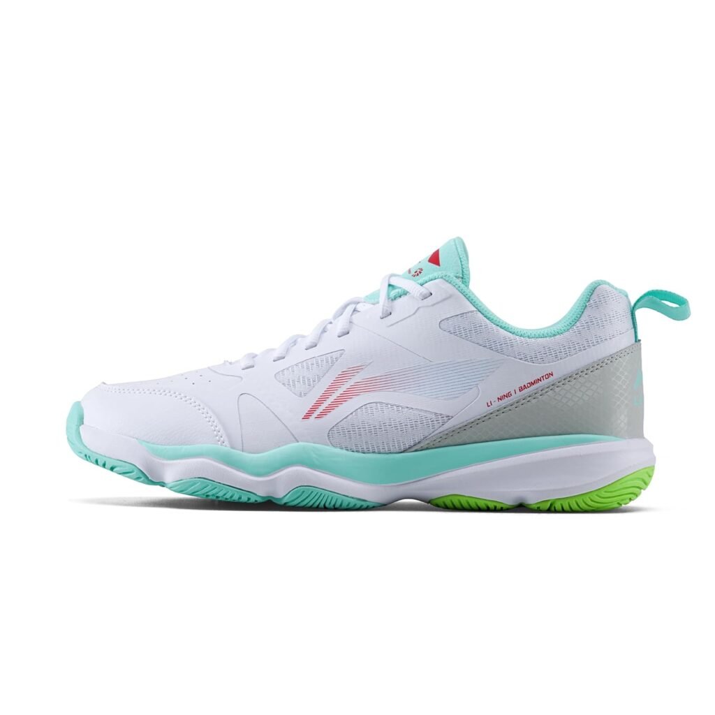 Li-Ning Ranger Force non-marking badminton shoes with breathable upper, durable construction and indoor court grip