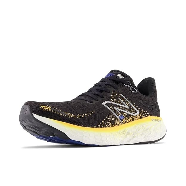New Balance Fresh Foam X 1080 V12 unlaced running shoes with premium cushioning, breathable knit upper, and lightweight comfort for long-distance running.