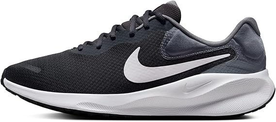 Nike Revolution running shoes with lightweight foam cushioning, breathable mesh upper, and durable outsole for everyday running.