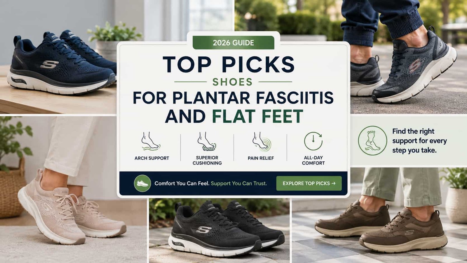 Top Picks of Shoes for Plantar Fasciitis and Flat Feet