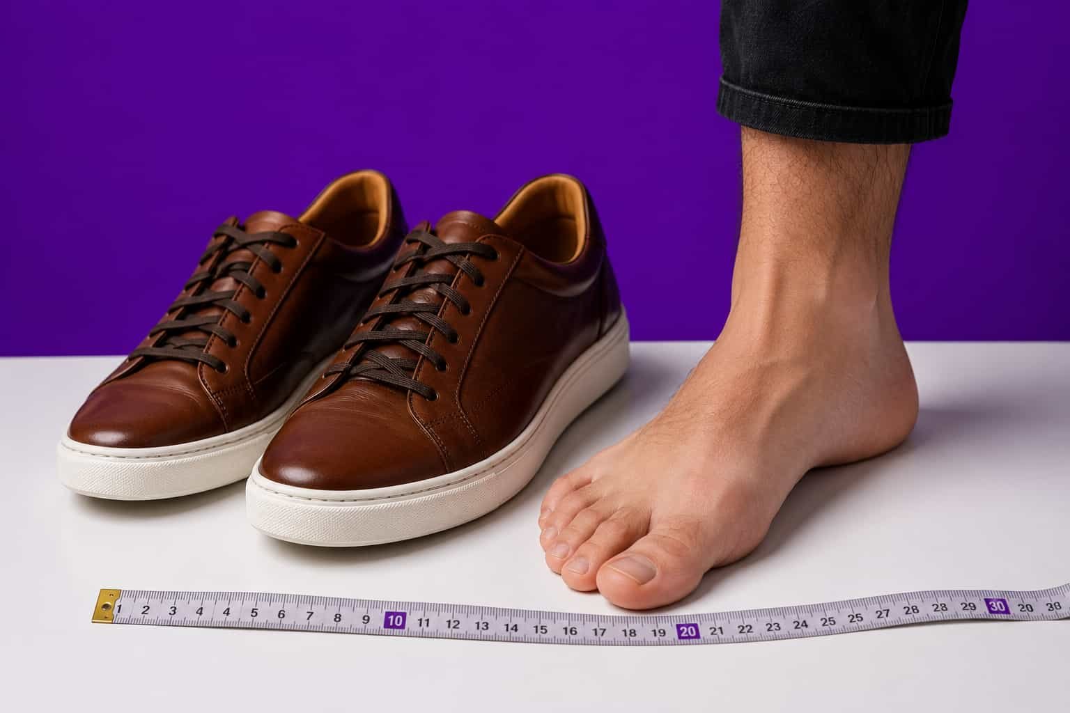 foot length to find Australian shoe size