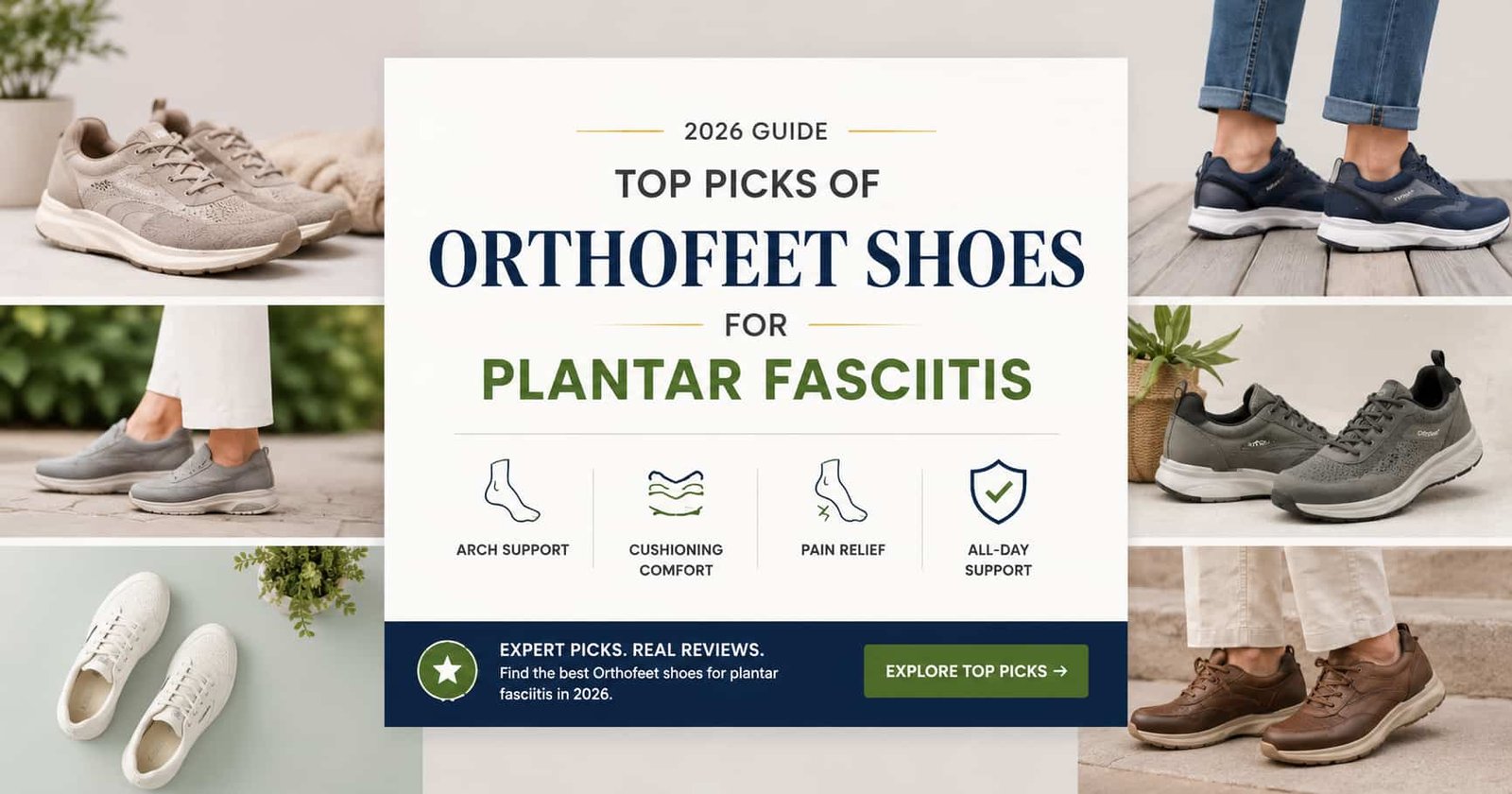 Top Picks Orthofeet shoes for plantar fasciitis 2026