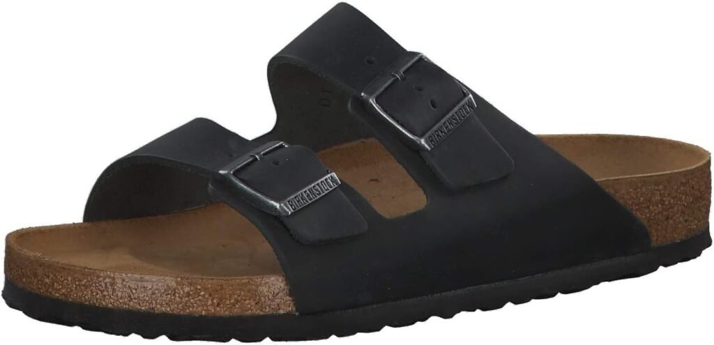 Birkenstock Arizona leather sandals with structured footbed