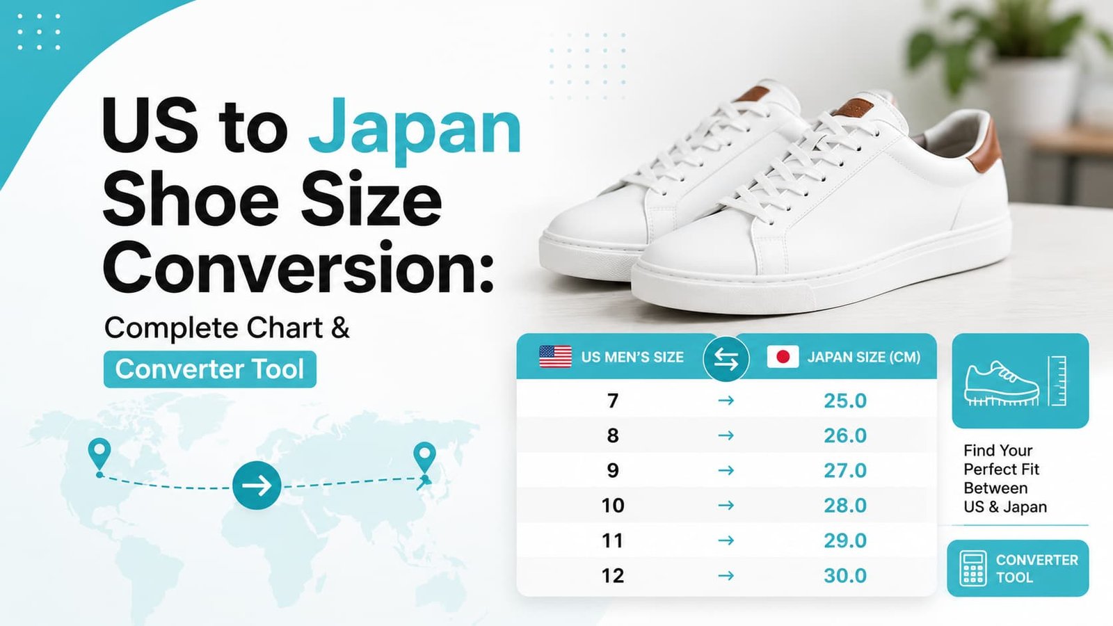 US to Japan Shoe Size Conversion: Complete Chart