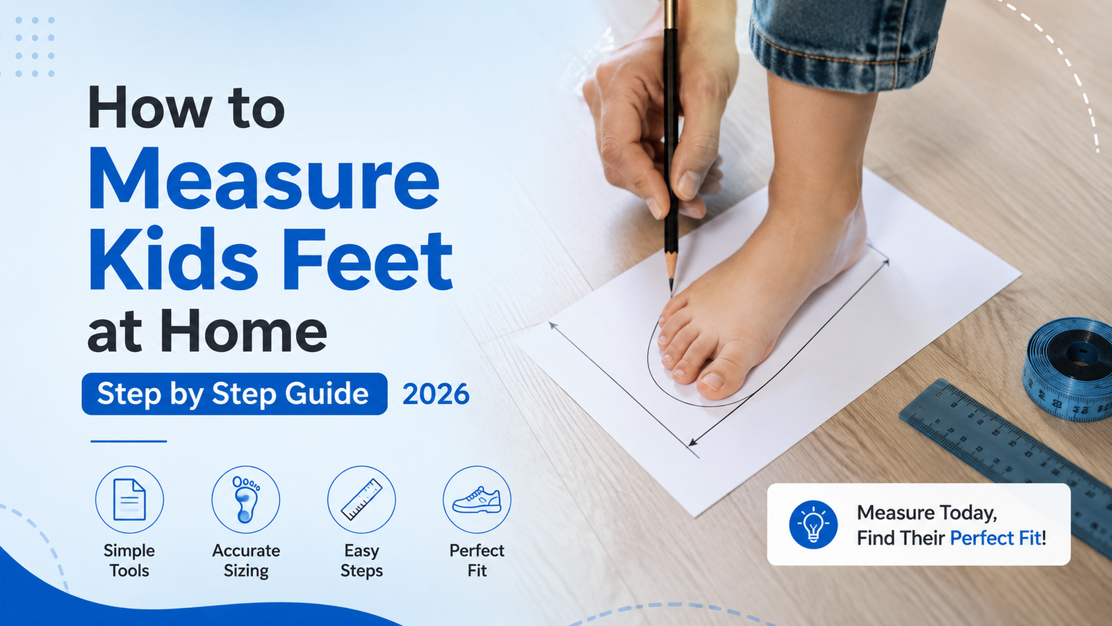 How to Measure Kids' Feet at Home (Step-by-Step Guide)
