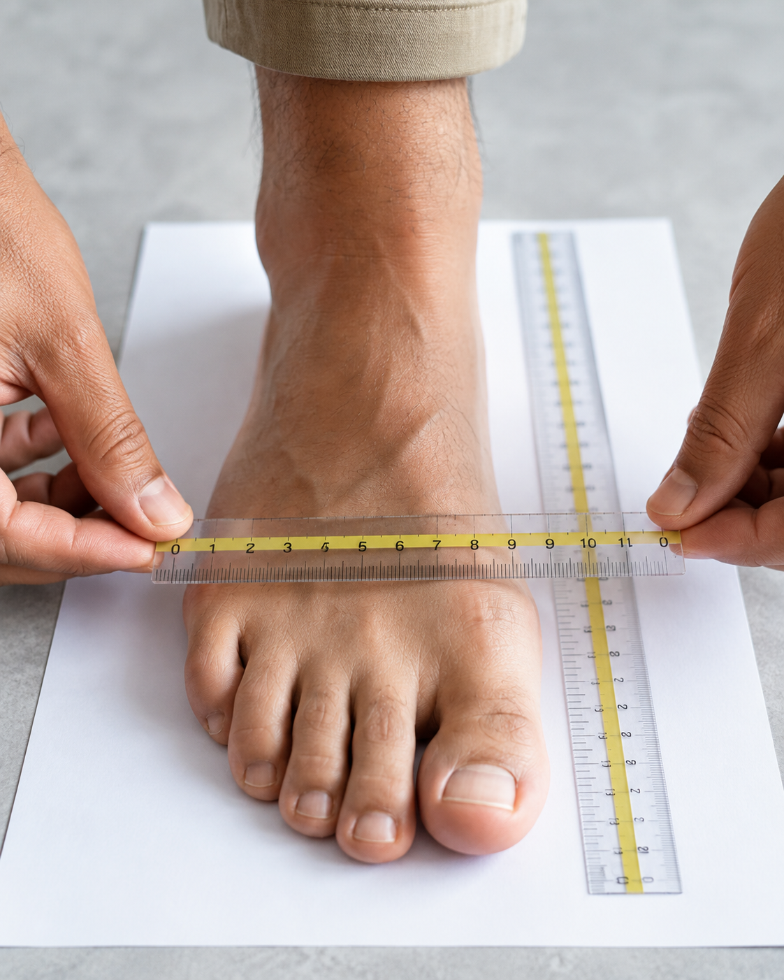How to Measure Men's Foot Width at Home