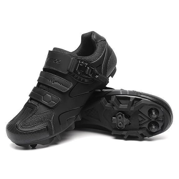 KESCOO MTB cycling shoes with 2-bolt SPD cleat compatibility