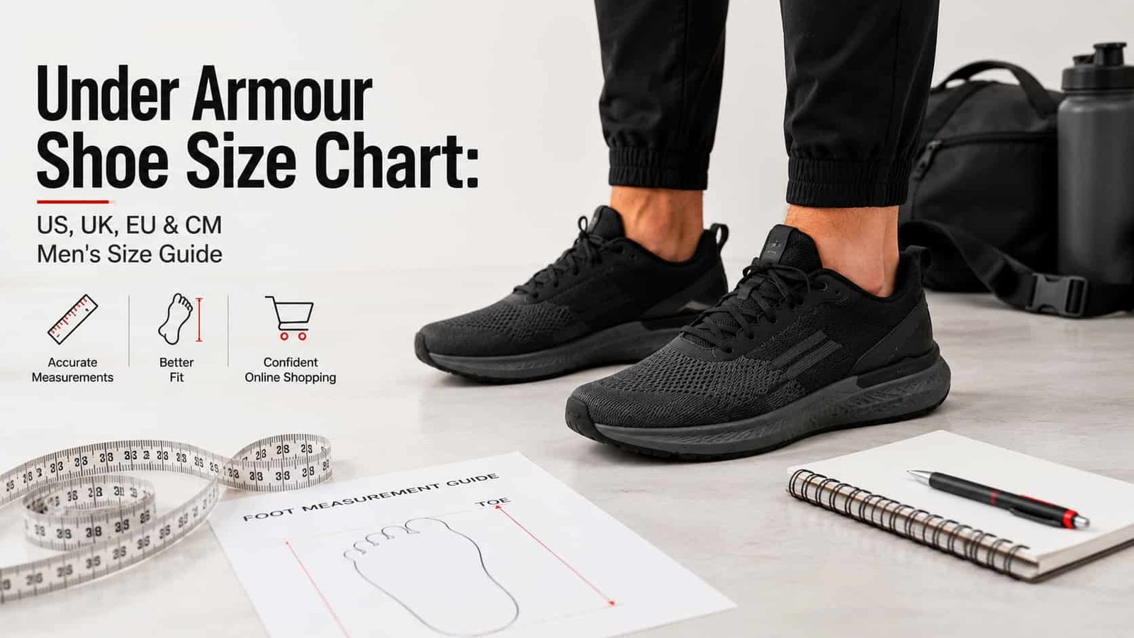 Under Armour shoe size chart men's US UK EU CM sizing guide