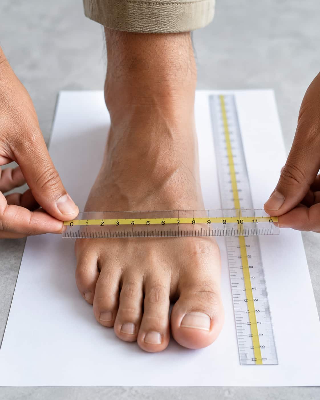 Wide men's shoe size chart with common sizes and width options