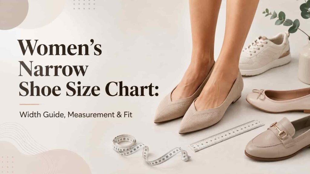 Women’s Shoe Size to CM Chart showing US sizes and foot length