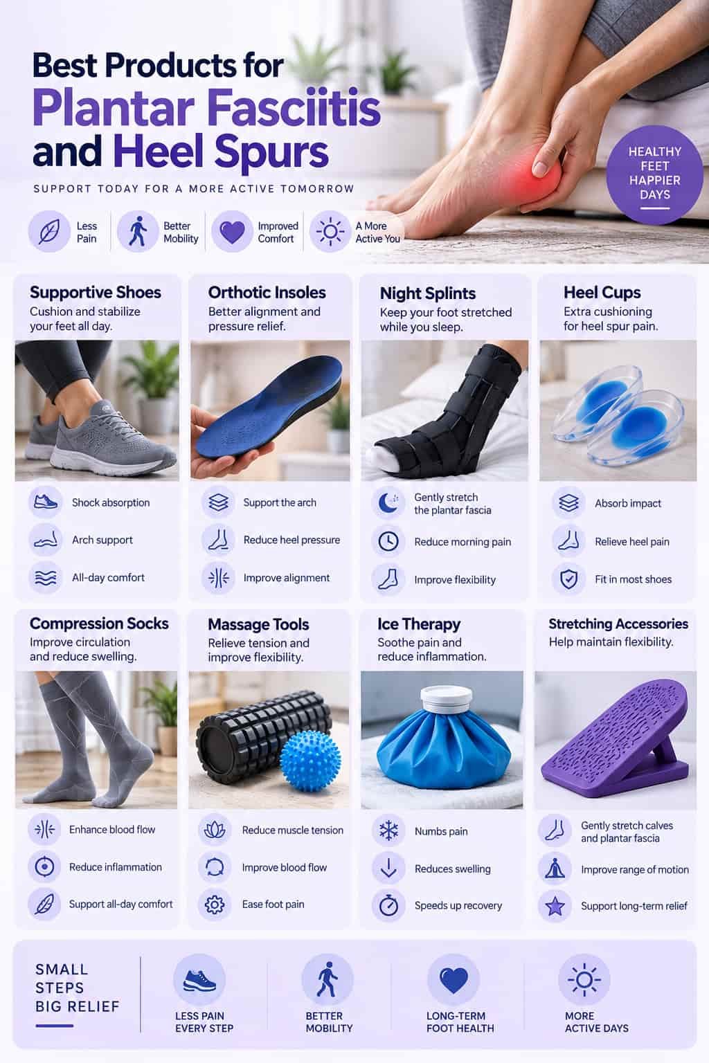 Best Products for Plantar Fasciitis and Heel Spurs